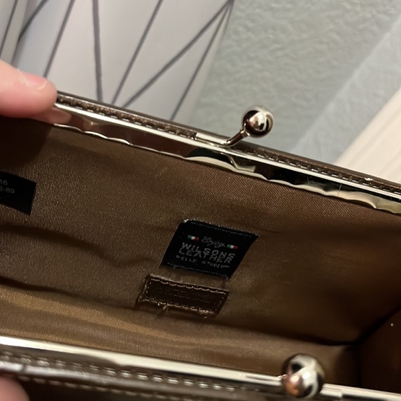 Pelle Studio bronze leather mini clutch wristlet - Picture 8 of 15